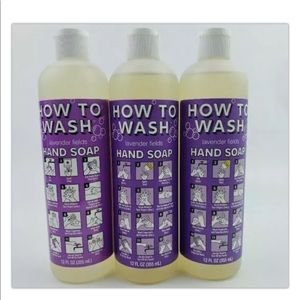 HOW TO WASH Natural Liquid Hand Soap Lavender 12oz